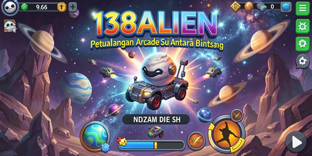 Screenshot gameplay menampilkan aksi luar angkasa yang mendebarkan.