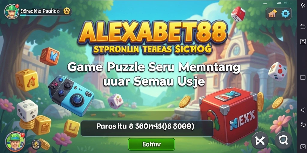 Screenshot gameplay ALEXABET88 dengan teka-teki yang menantang dan menarik.