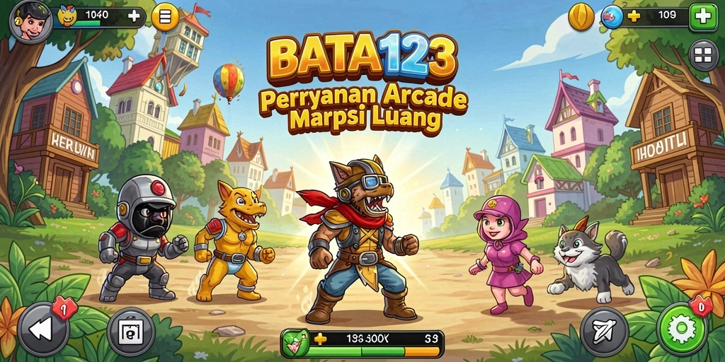 Tampilan gameplay seru dari BATA123 dengan tantangan menarik.