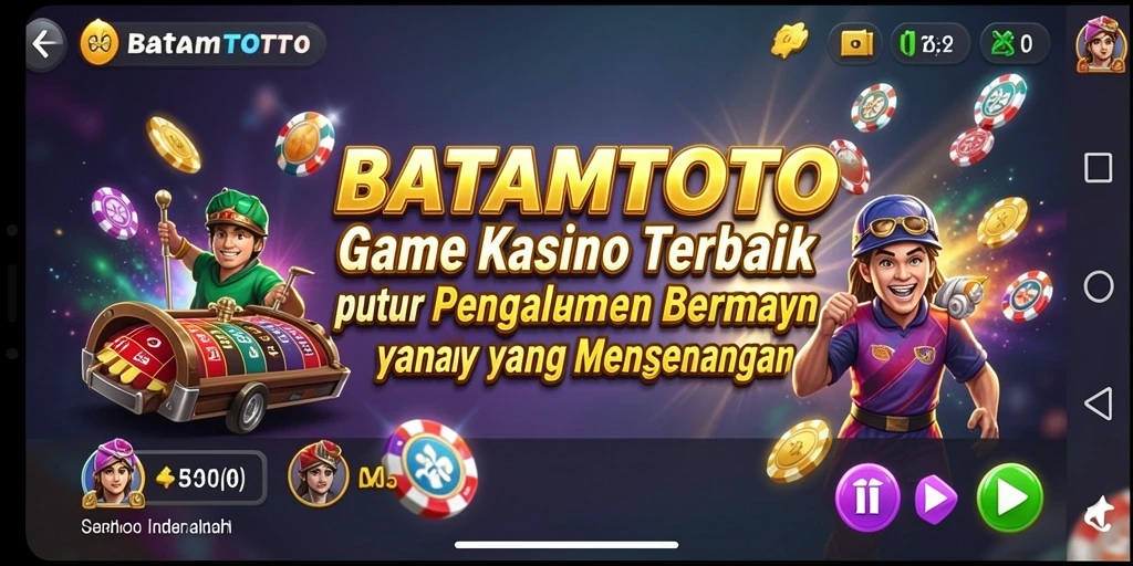Screenshot dari gameplay memukau di BATAMTOTO dengan pengalaman Kasino yang seru.