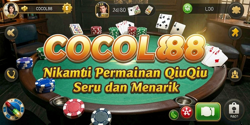 Tangkapan layar COCOL88 menampilkan gameplay seru QiuQiu yang mendebarkan.