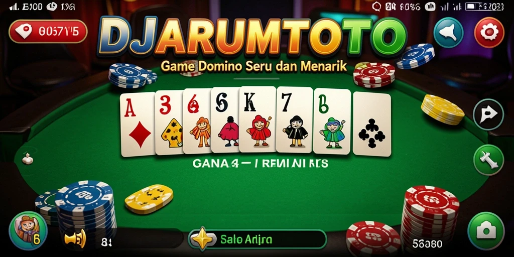 Tampilan gameplay menarik dari DJARUMTOTO dengan desain yang modern.