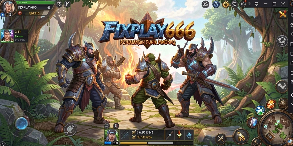 Gameplay epik FIXPLAY666 menampilkan pertempuran seru dan kolaborasi antar pemain.
