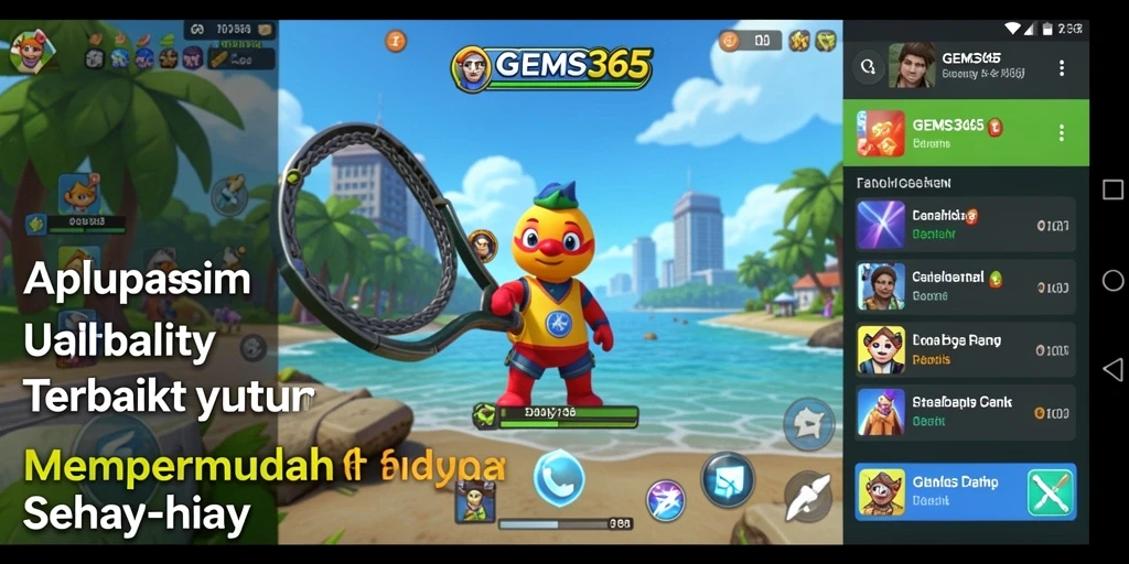Tampilan antarmuka GEMS365 yang ramah pengguna dan fungsional.