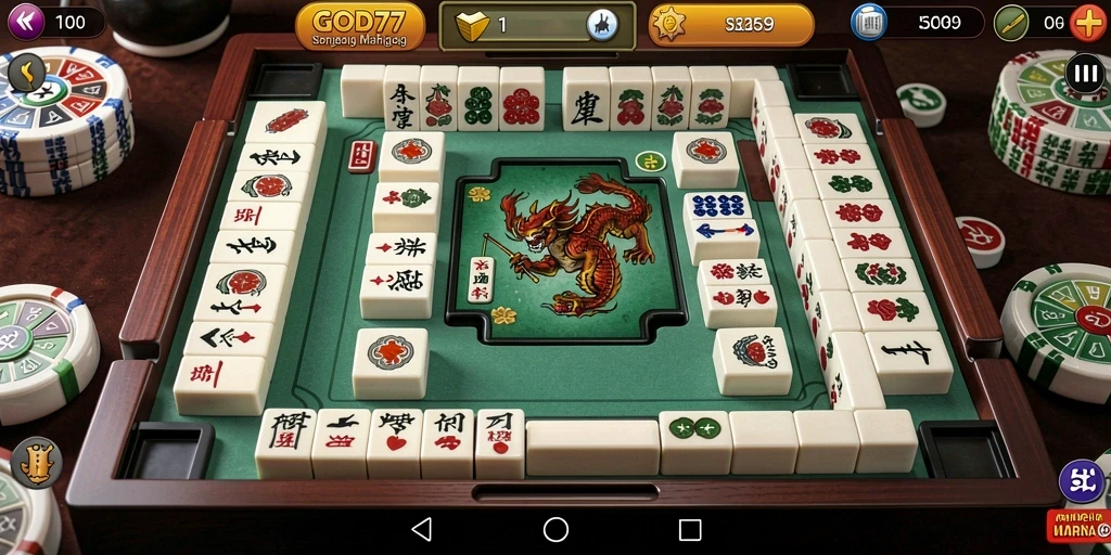Tampilan gameplay <strong>GOD77</strong> yang penuh warna dan menantang.