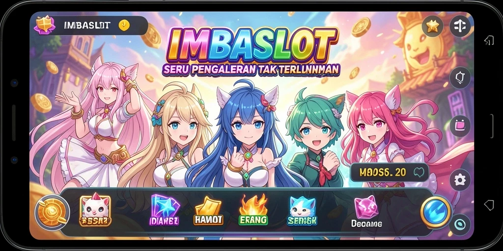 Tampilan gameplay IMBASLOT yang menarik dan penuh warna.