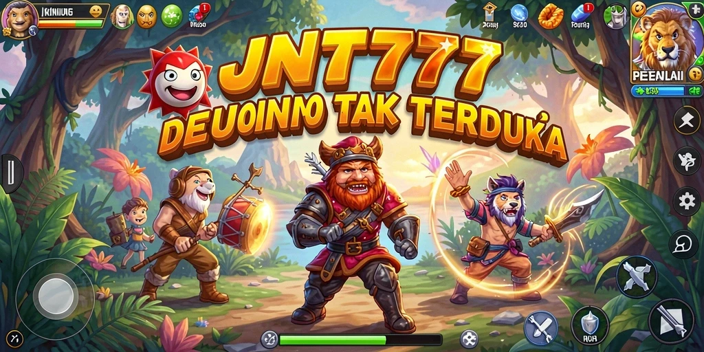 Tampilan gameplay JNT777 yang menampilkan aksi seru dalam petualangan.
