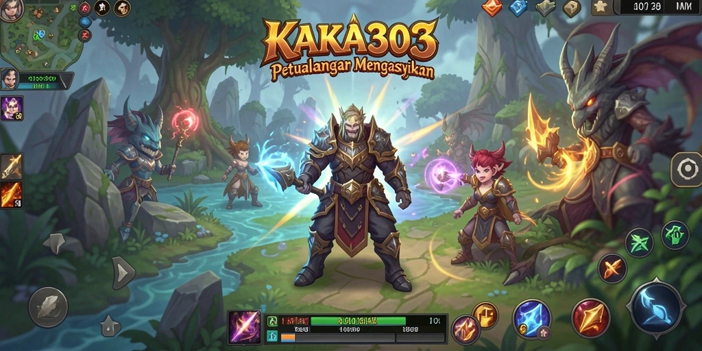 Tampilan gameplay seru dengan aksi pertarungan yang menegangkan di KAKA303.