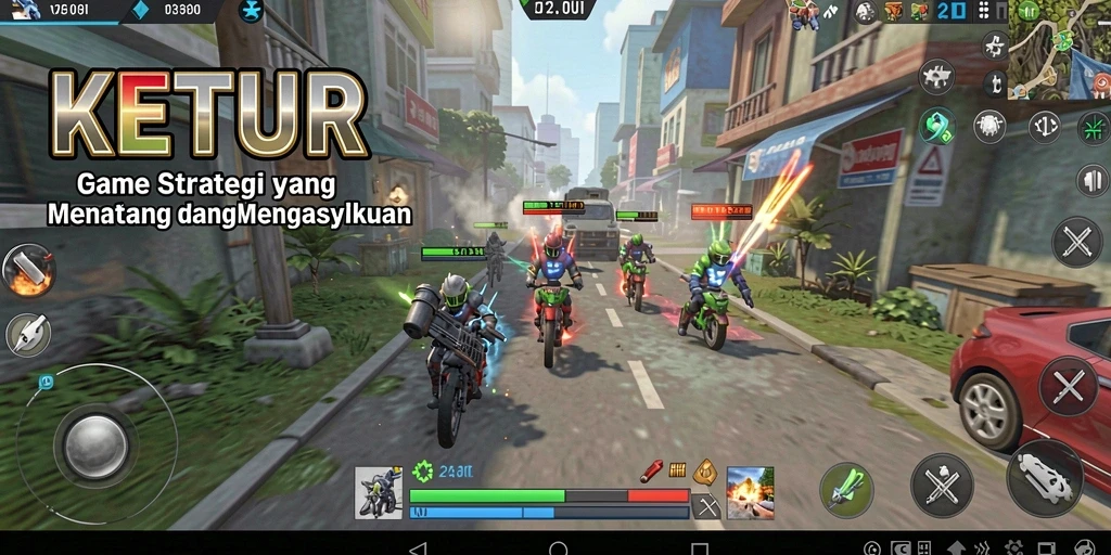 Tampilan gameplay KETUA yang mendebarkan dan penuh strategi.