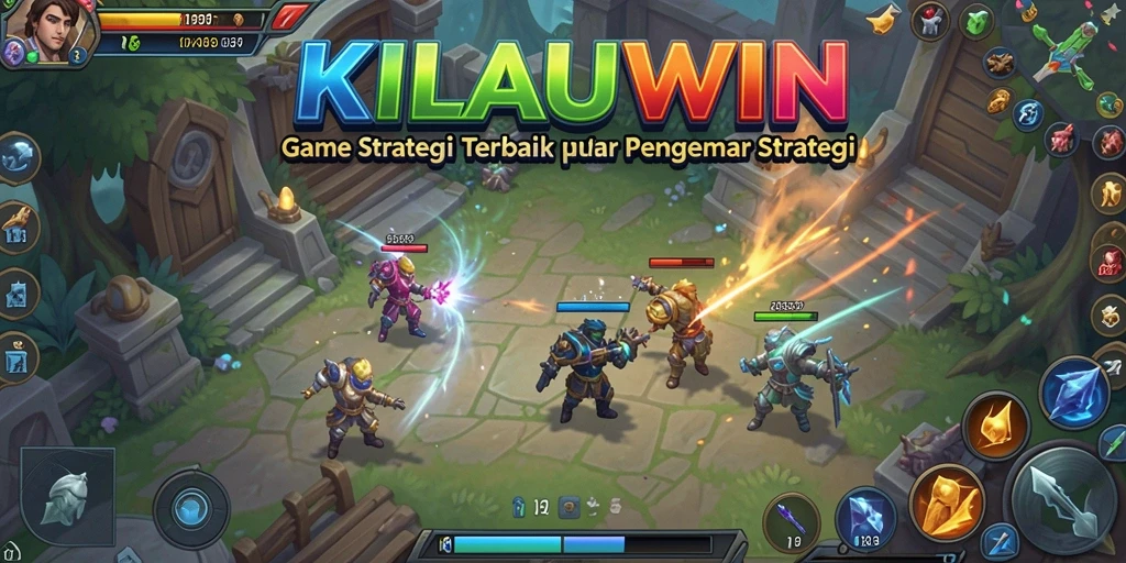 Tampilan dinamis dari pertempuran strategi dalam KILAUWIN.