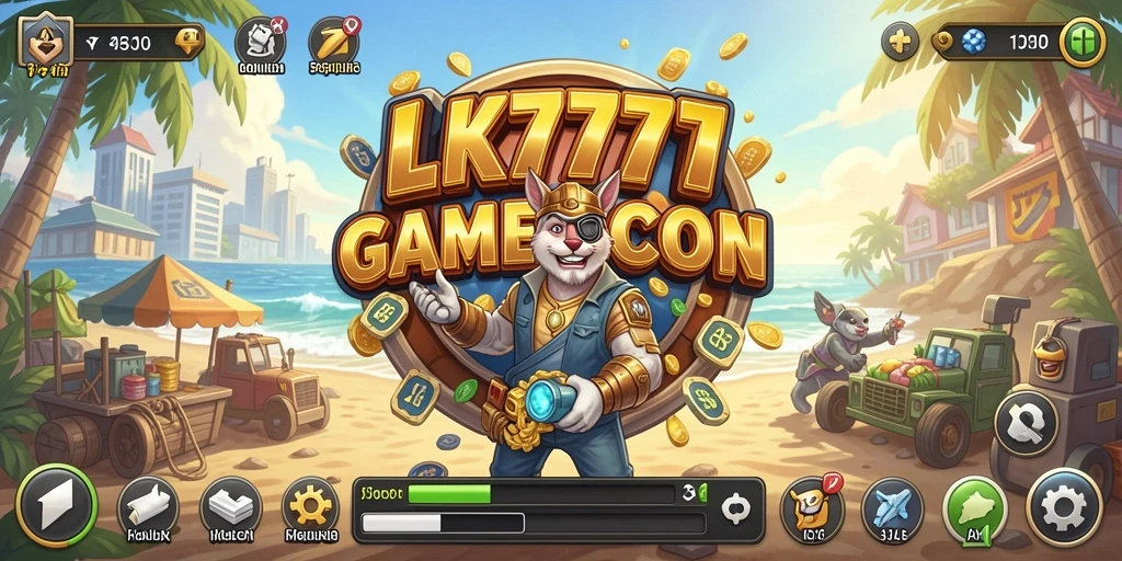 Gameplay LK777 menampilkan pengelolaan bisnis yang seru dan strategis.