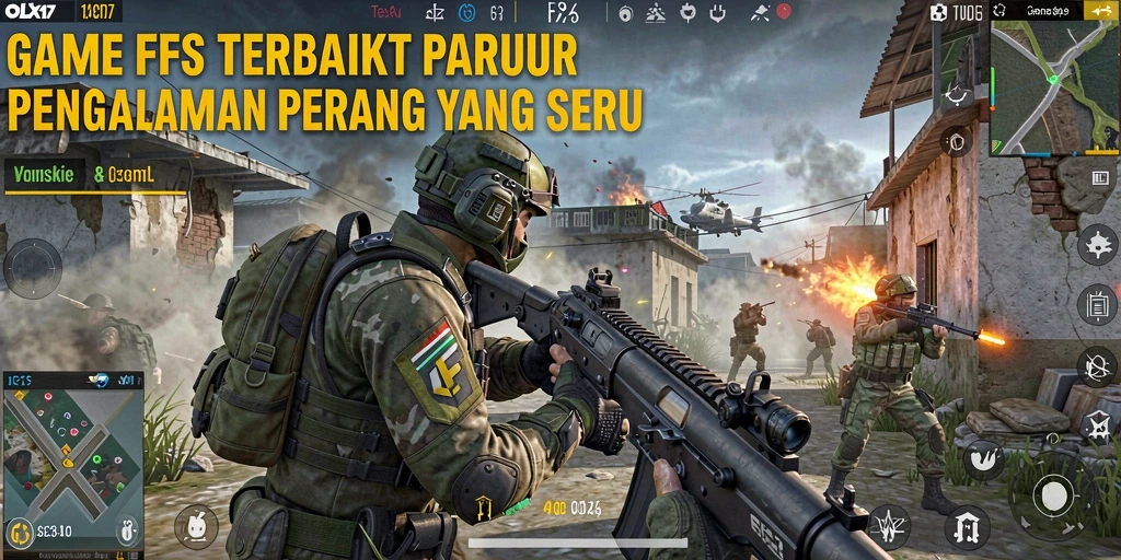 Tampilan gameplay seru dari <strong>OLX17</strong> dengan aksi tembak-menembak yang intens.