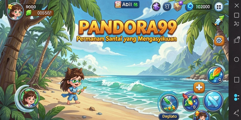 Tampilan gameplay <strong>PANDORA99</strong> saat bermain level santai.