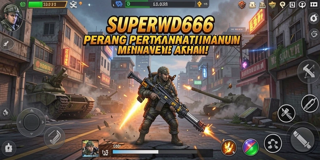 Gameplay menegangkan dalam SUPERWD666 Tower Defense.