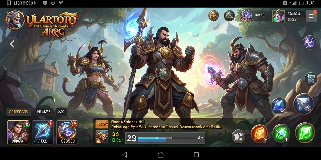 Tampilan mendebarkan dari gameplay ARPG ULARTOTO dengan aksi yang intens.
