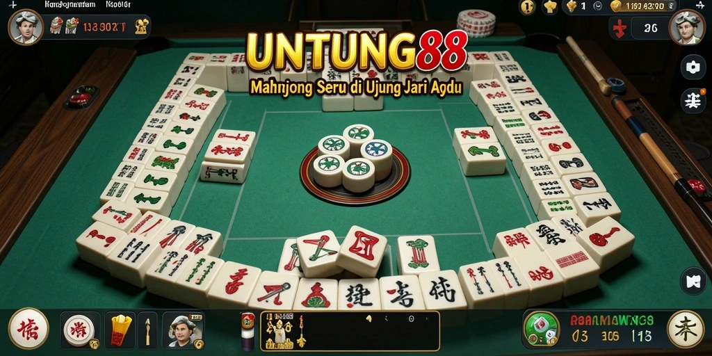Tampilan gameplay UNTUNG88 dengan elemen Mahjong yang menarik.